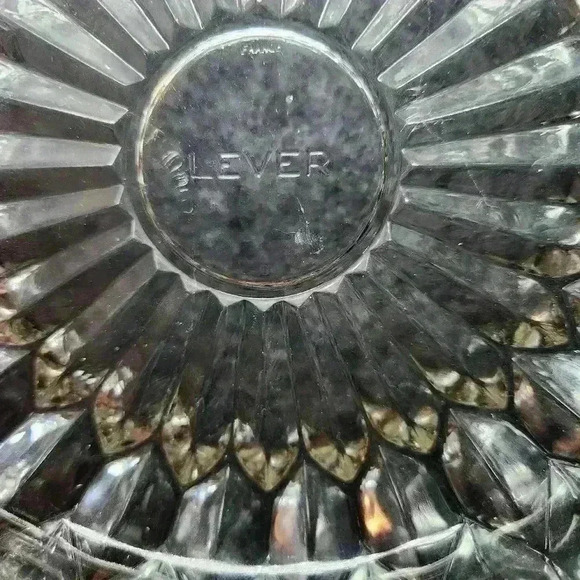 Cut Glass LEVER Design 20th Vintage Art Nouveau Deco France - Picture 4 of 10